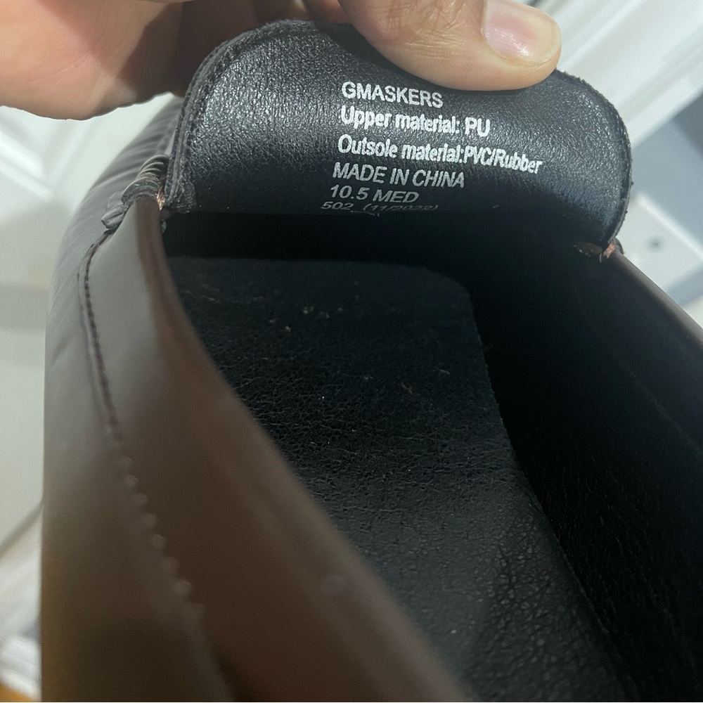 Guess Dark Brown Driving Loafers Sz 10.5 - Picture 8 of 9